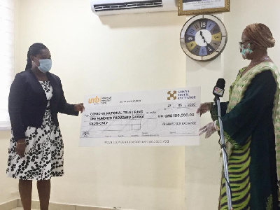 GSE donates GH₵100,000 to National COVID-19 Trust Fund