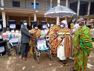 Akyem Akrofofu citizens receive protective items