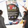 • Mr. Martin Adu Owusu, DCOP Martin Ayiih & Ing. Mrs May Obiri-Yeboah unveiling the campaign poster