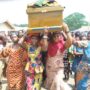 Women pallbearers at Tafi Agome