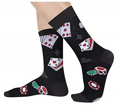 Designed black socks for one’s outfit