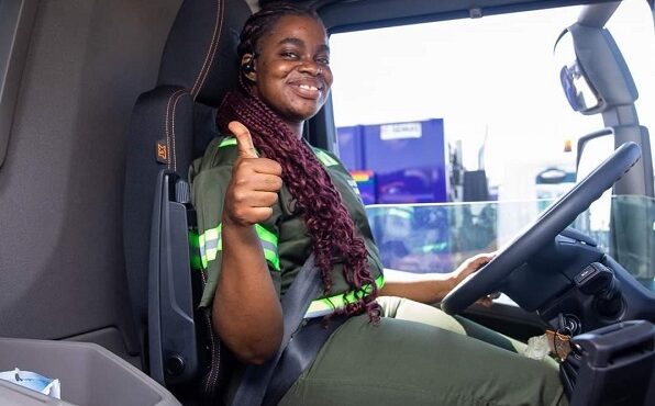 Grace Tivlyn Adomako Asamoah …professional truck driver rubbing shoulders with men
