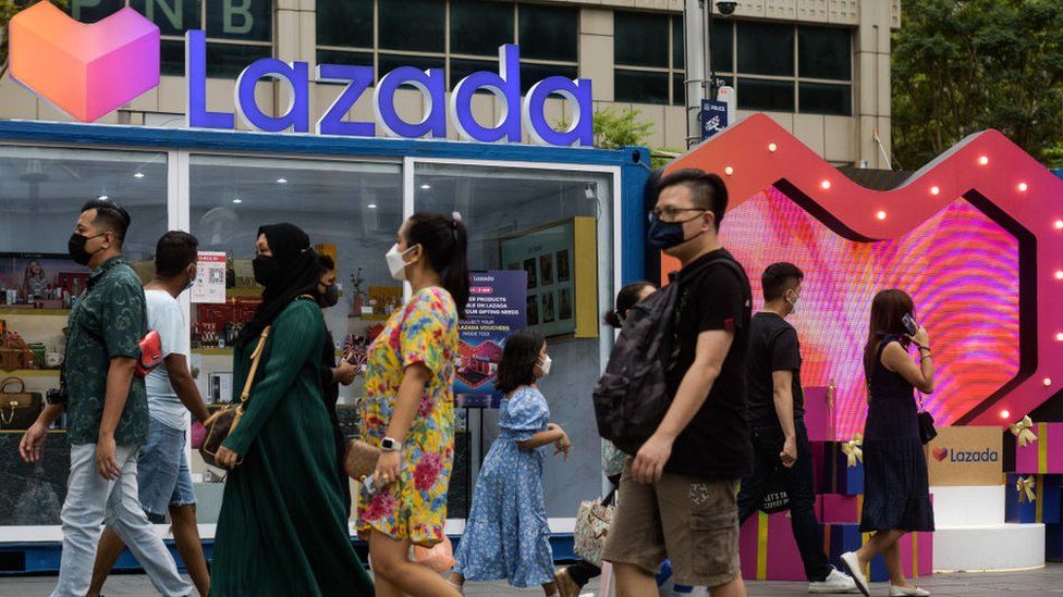 Getty Images Image caption, Lazada is a leading South East Asian retailer
