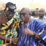 Togbe Tepreh Hodo IV interracting with Mr. Archibald Yao Letsa at the durbar