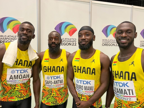 • Ghana’s 4×100m relay team