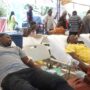 Some MTN staff donating blood