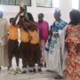 Kanda Estate Basic School overall winners lift their trophy