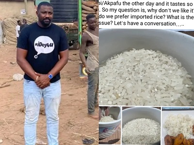 John Dumelo Encourages Ghanaians To Eat Rice Produced In Ghana