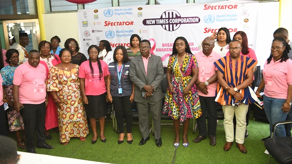 Hundreds turn out for breast screening at Kaneshie Market Complex