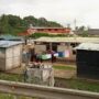 • Some unauthorised structures (Ghettoes) dotted along the rail lines at European Town, Sekondi