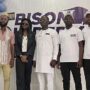 • Leadership of Bison in a photograph with some musicians who were present at the launch
