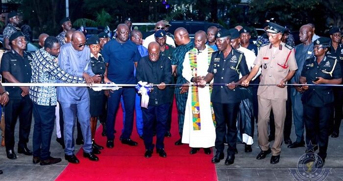 President Akufo-Addo hands over equipment commissions Police Headquarters face-lift 