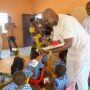 • Nana Osei Adjei shared goodies and interacted with the children