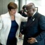 President Akuffo-Addo discussing the globsl economic situation with IMF boss Kristalina Georgieva with IMF boss
