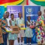 • St Anthony of Padua Catholic School team receiving their award from Nana Akwasi Sompreh II (2nd from right), Divisional Chief of Bogoso
