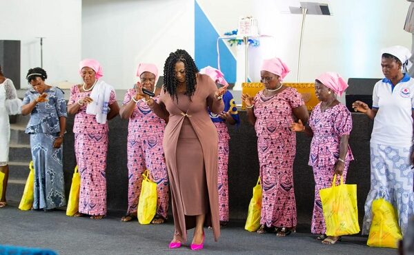 Empress Gifty shows love to widows on Mother’s Day