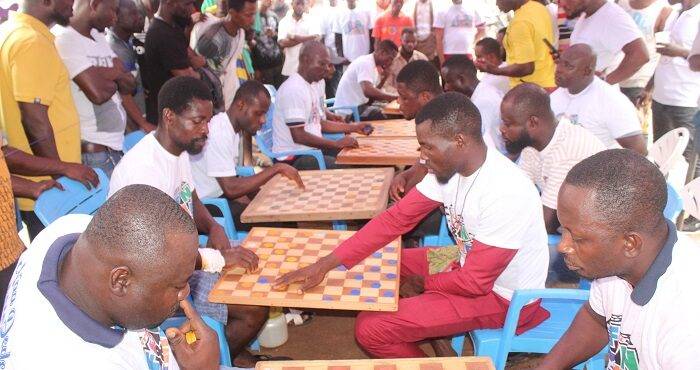 Ga West residents mark Homowo with indoor games
