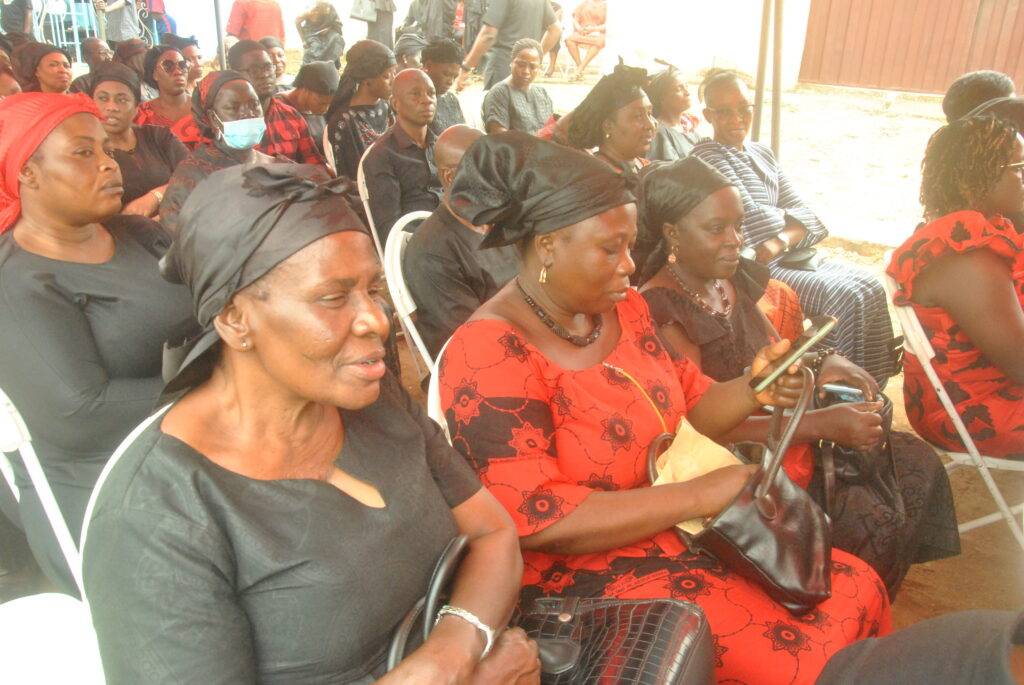 A section of the NTC staff at the funeral