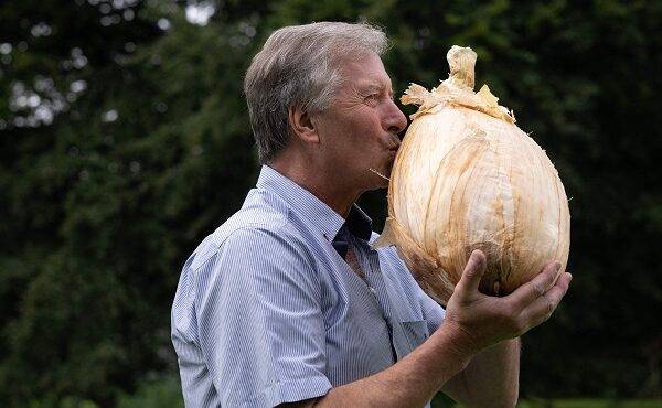 Gardener in England grows nearly 20-pound onion