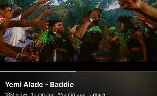 Trace Awards :Yemi Alade’s ‘Baddie’ Music video choreographed by Incredible Zigi wins Best Music Video Award
