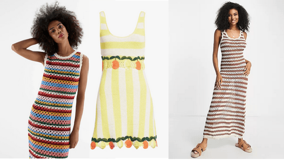 Stylish crochet dresses