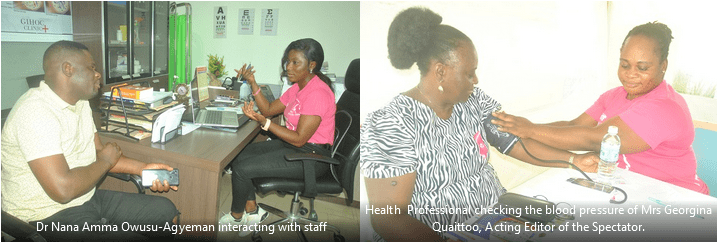 GIHOC Distilleries Clinic screens workers for breast, cervical, prostate cancers