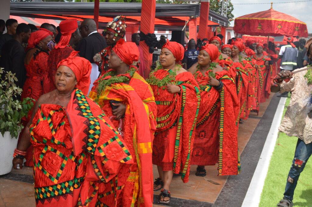 Some queen mothers in the King's procession