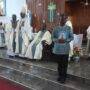 •Very Rev Fr Emmanuel Acheampong,the first Parish Priest of the church assumes his seat
