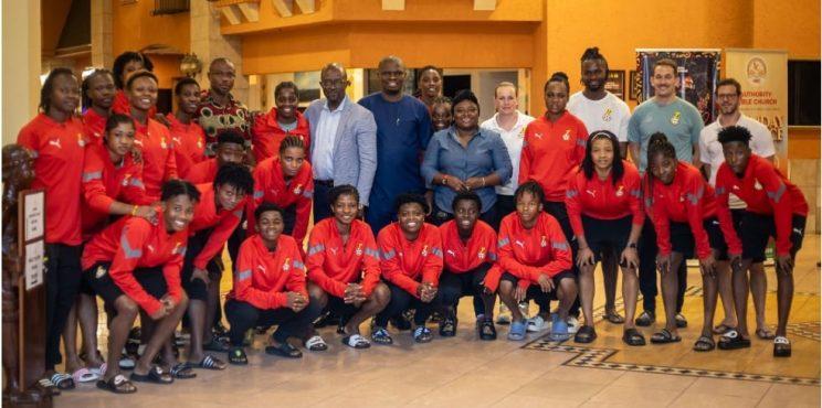Sports Minister, GFA President, others visit Black Queens ahead of Zambia clash today