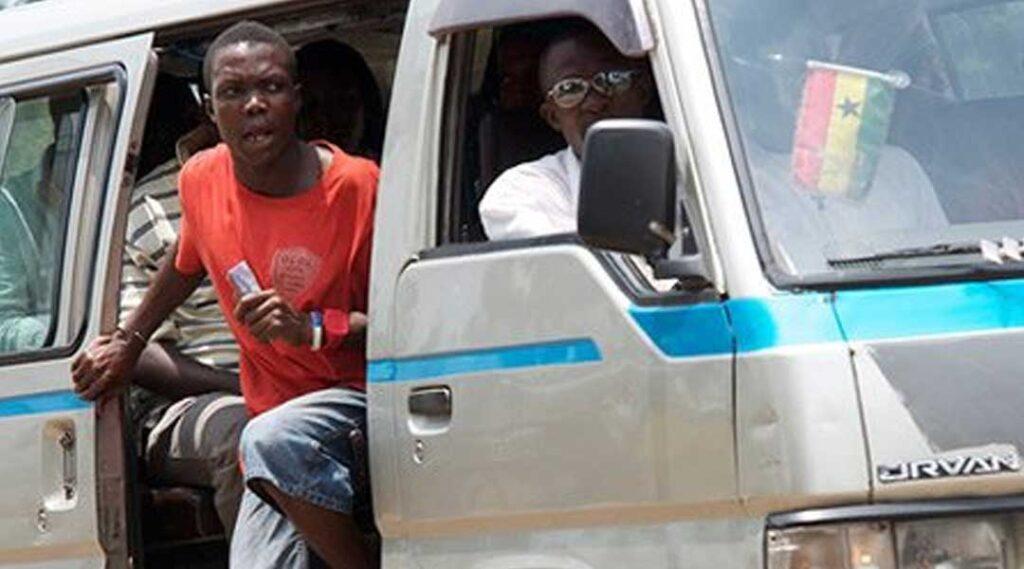 A trotro mate's job is not only collect money from passengers